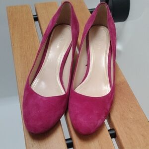 Cole Haan Women's Fuchsia Suede Heels